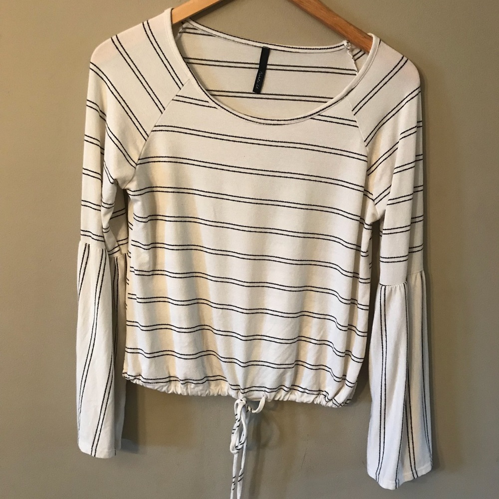 Striped Top with Draw String